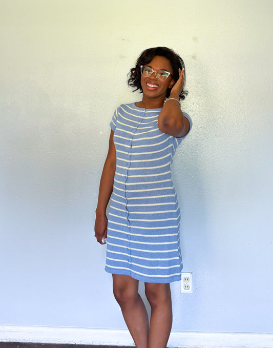 Twila striped sweater dress