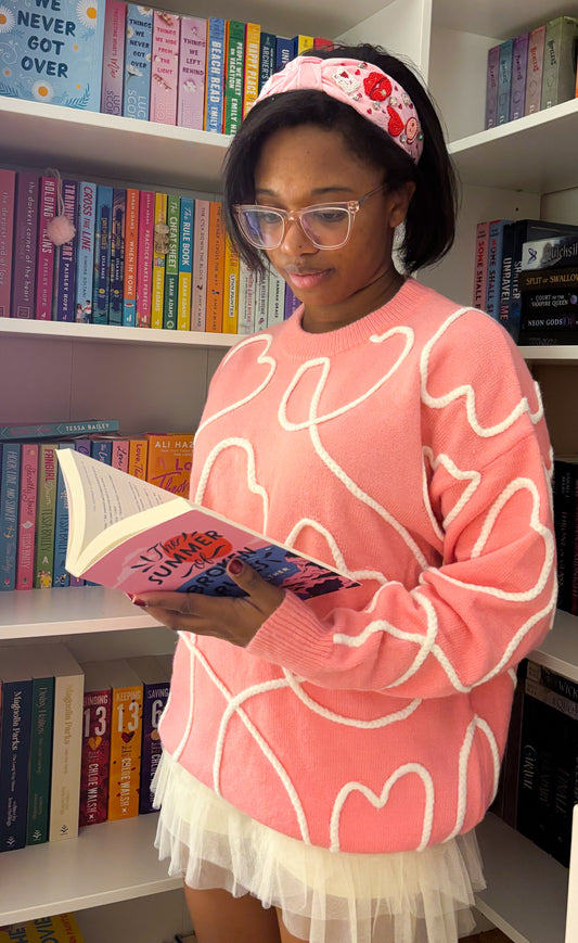 Pink Hearts Sweater