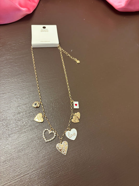 Assorted love charm neckalace