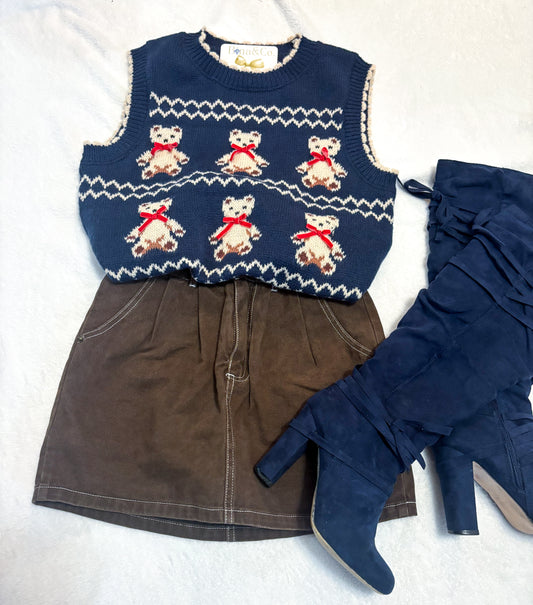 Teddy Bear Sweater Vest