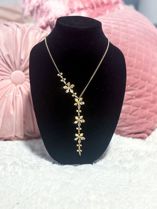 Flower Charm Chain Necklace