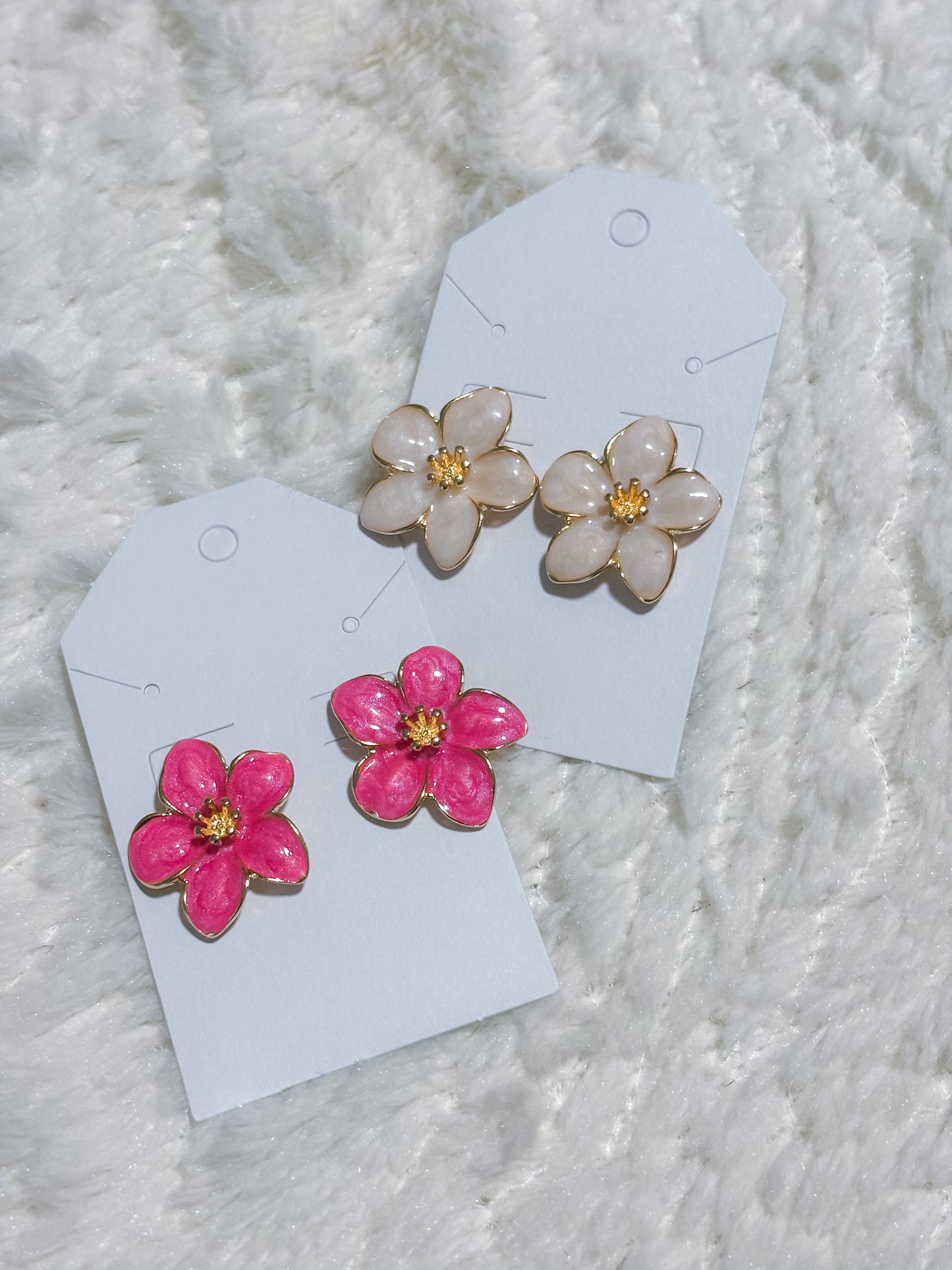 Flower Blossom Stud Earrings