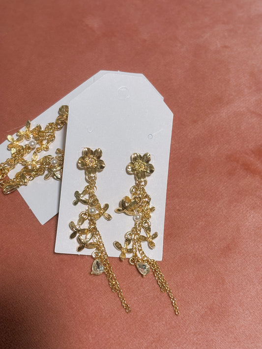 Floral Drop Earrings