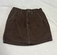 Clara Twill Brown Mini Skort