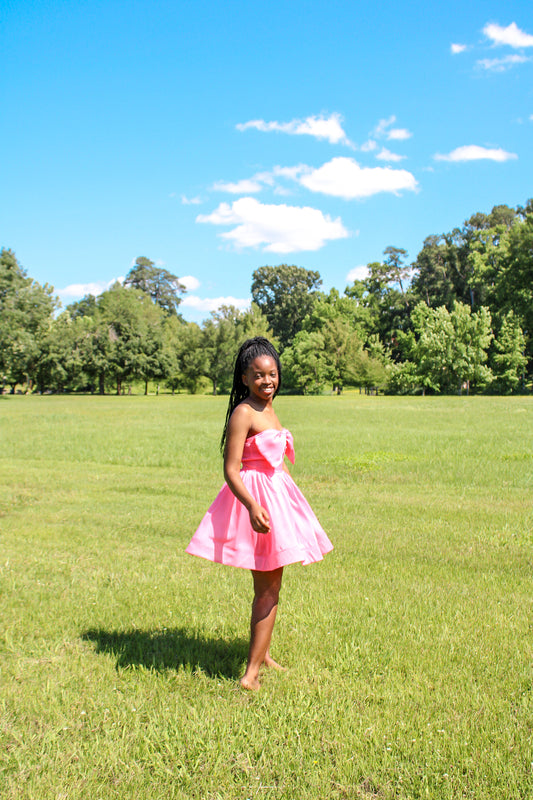 Dolly Pink Bow Dress