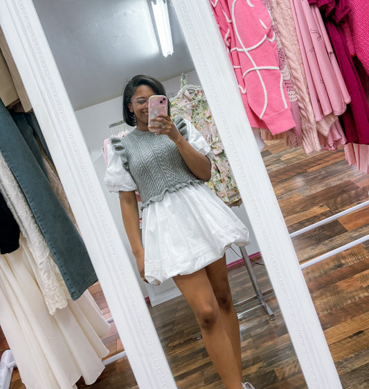 Elaine Sweater Bubble dress