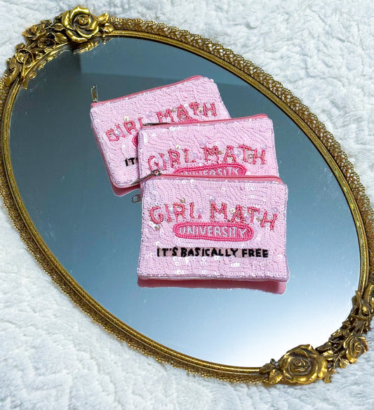 Girl Math University Coin Purse