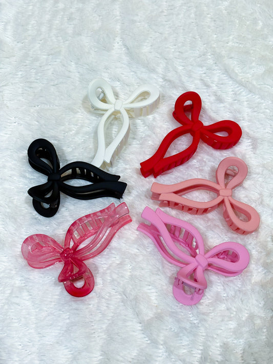 Bow Hair Claw Clips