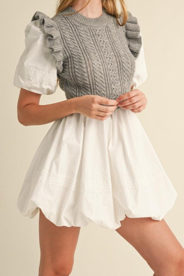 Elaine Sweater Bubble dress