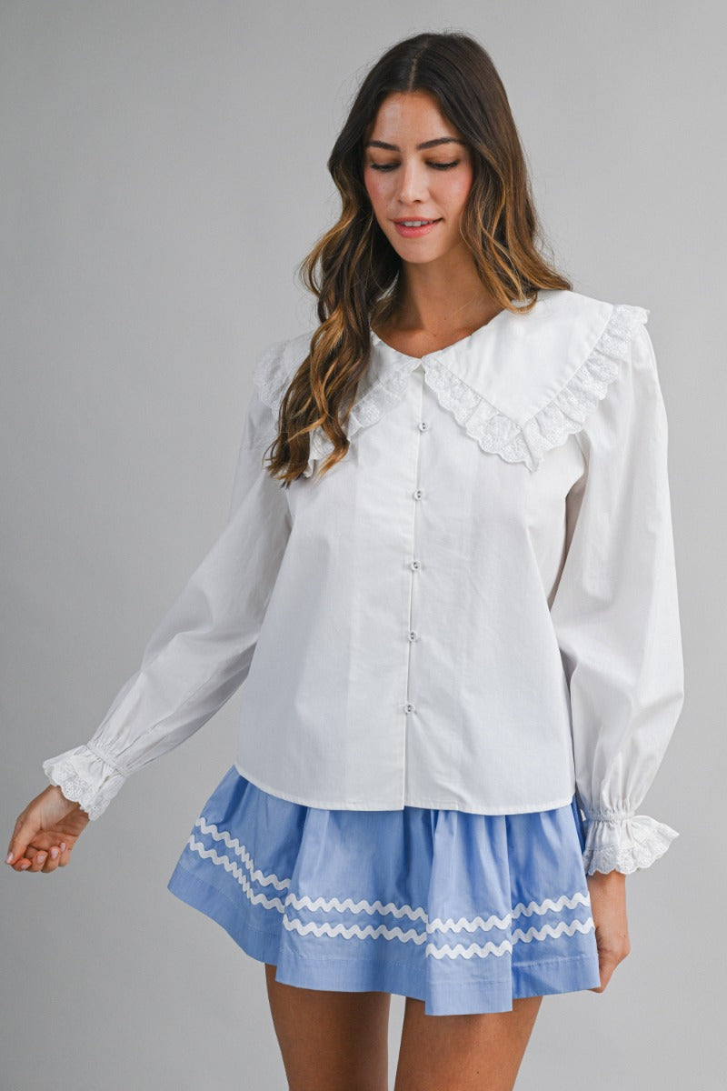 Elena Collar Blouse