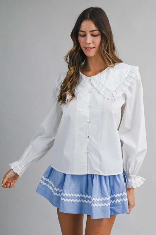 Elena Collar Blouse