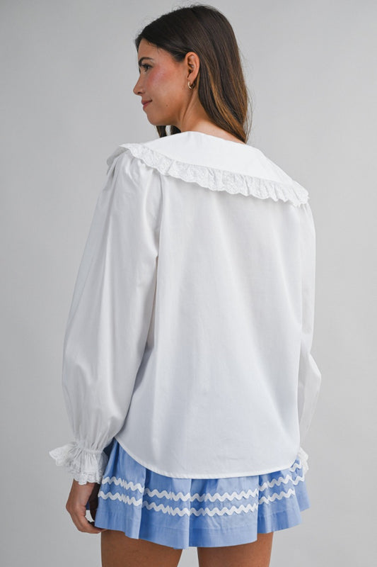 Elena Collar Blouse